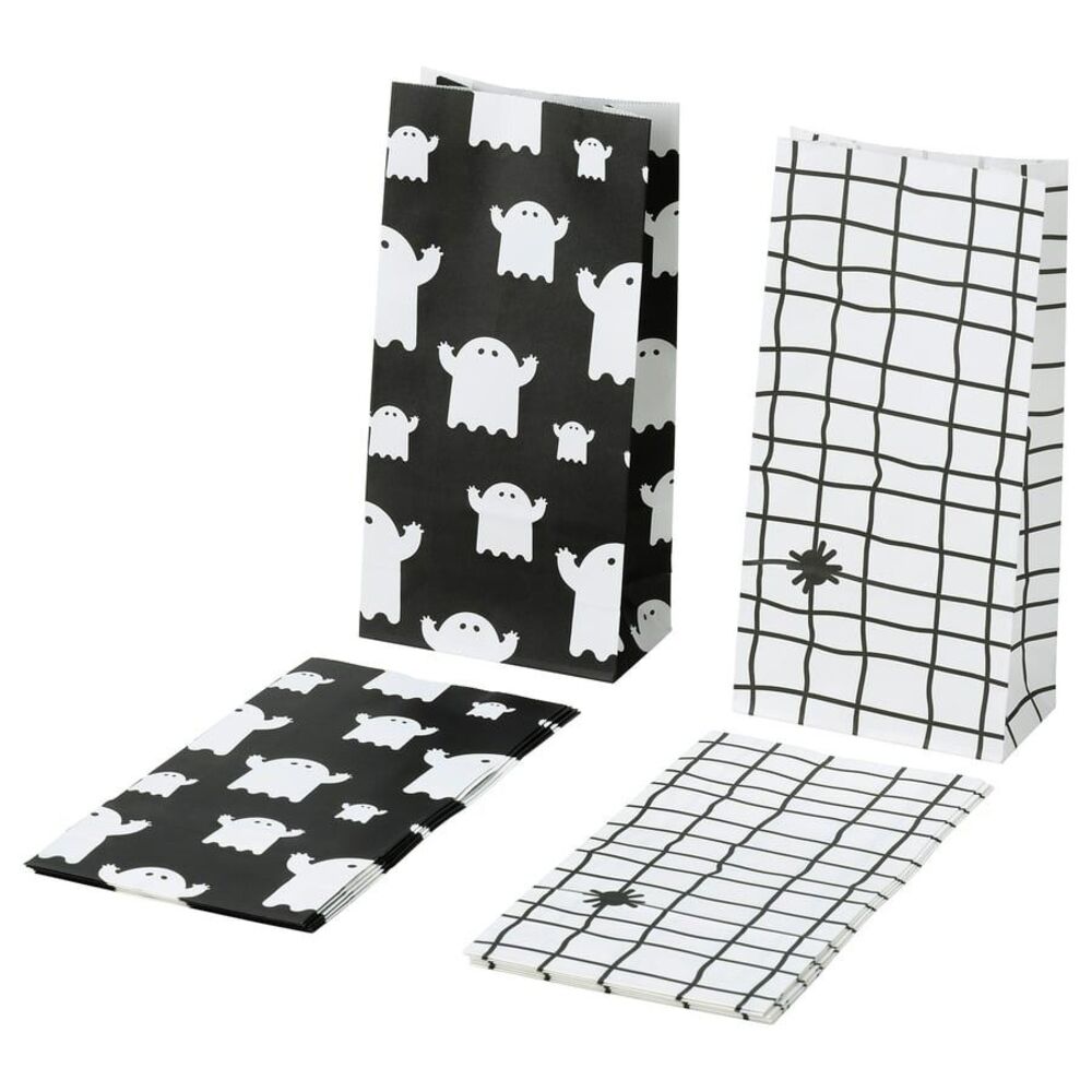 IKEA Halloween Paper Bags Lunch Goodie Gift 12 Pack Bag Kustfyr Quick FREE Ship